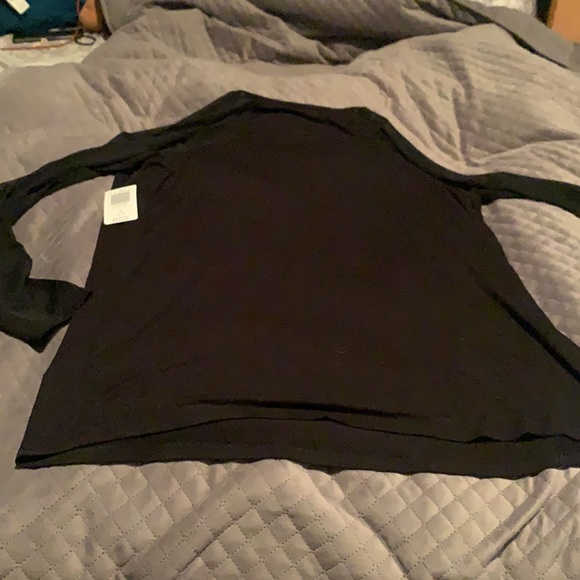 Black torrid long sleeve with mesh sleeves